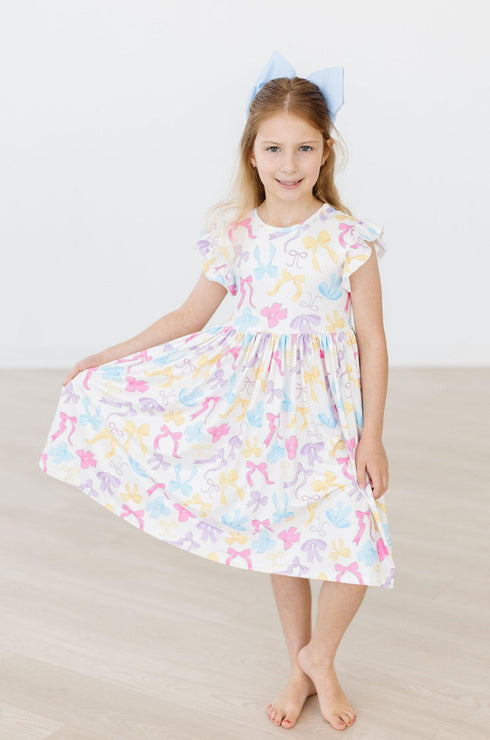 bow-tastic-flutter-sleeve-twirl-dress Mila &  Rose - Sophia's Style--3T--4